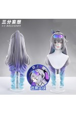 1/3 Delusion Honkai Star Rail Silver Wolf LV.999 Cosplay Wig